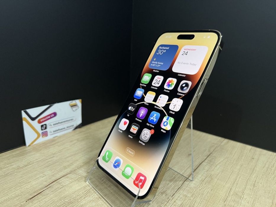 Iphone 14 Pro Max 128Gb Gold Second-Hand 3 ani garanție, Telefoane Mur
