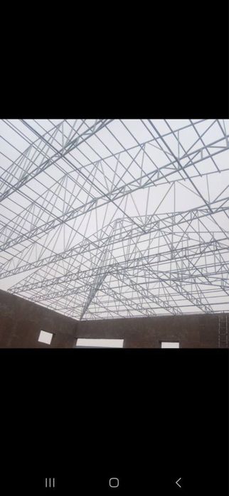 Темирдан том навесларни йопамиз