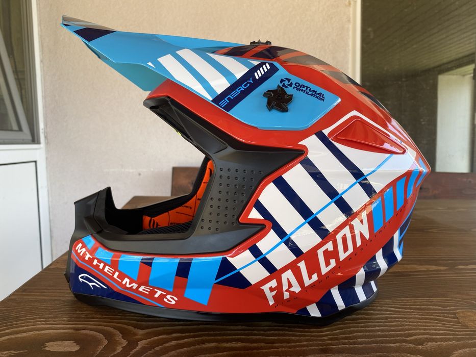 Каска за крос Falcon Energy fluo L