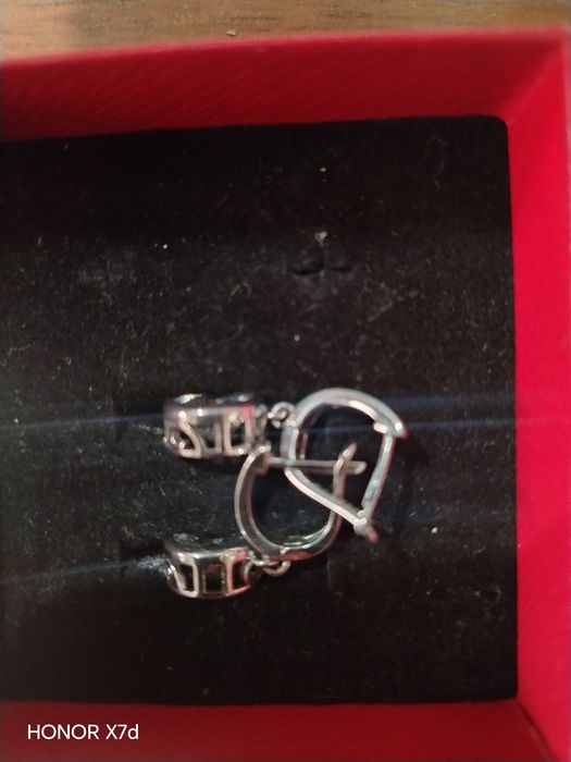 Серёжки серебро.