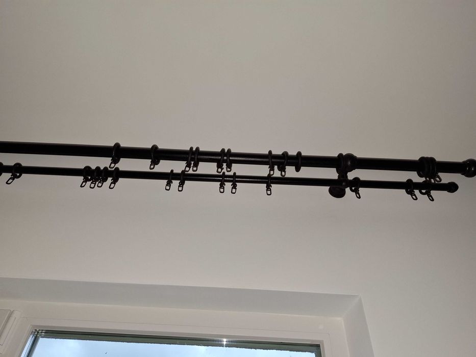 Дървен двоен корниз венге 3.50м