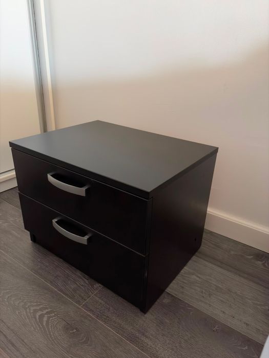 Set 2 noptiere negre 50x38x39 cm