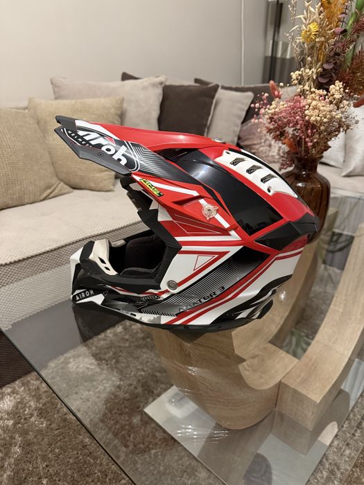 Мотокрос каска Airoh Aviator 3 League Red Gloss