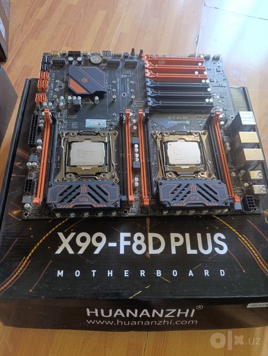 Продается X99-F8D Plus комплект e5 2696v3x2
