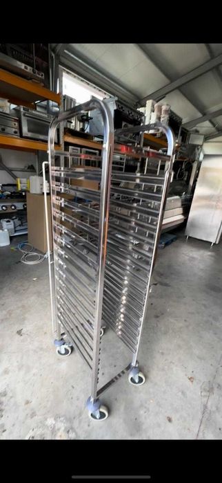 Carucior tavi inox tavi GN1/1 + masa inox 1800x700 noi