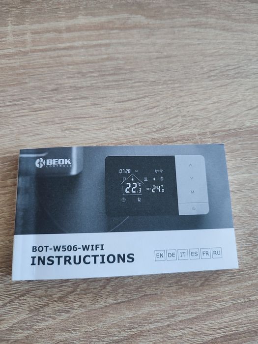 Termostat WiFi centrală pe gaz BEOK BOT-W506, NOU sigilat
