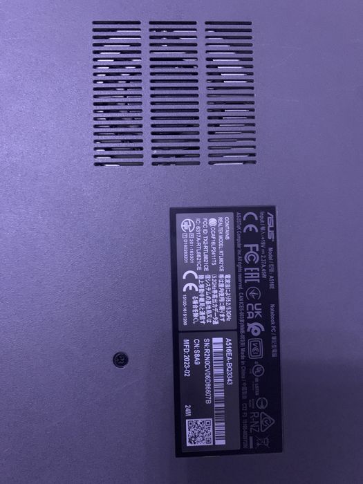 noutbuk ASUS 8 ga 512 talik windows 11  core i7 11th gen 2’8 HZ