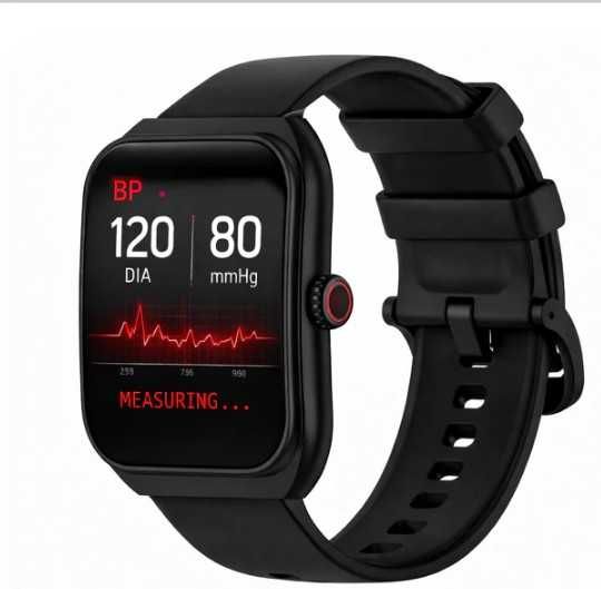 Смарт часовник с измерване на кръвно налягане, пулс, сън, известия-отлично състояние