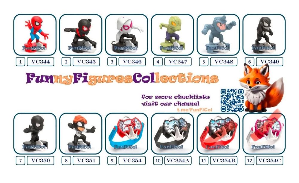 Цяла серия Kinder joy Spider-Man Marvel 2026