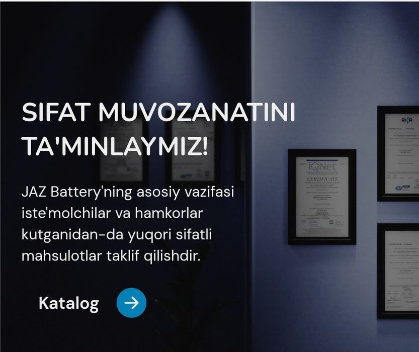 JIZZAX Akumlyator Zavodi!