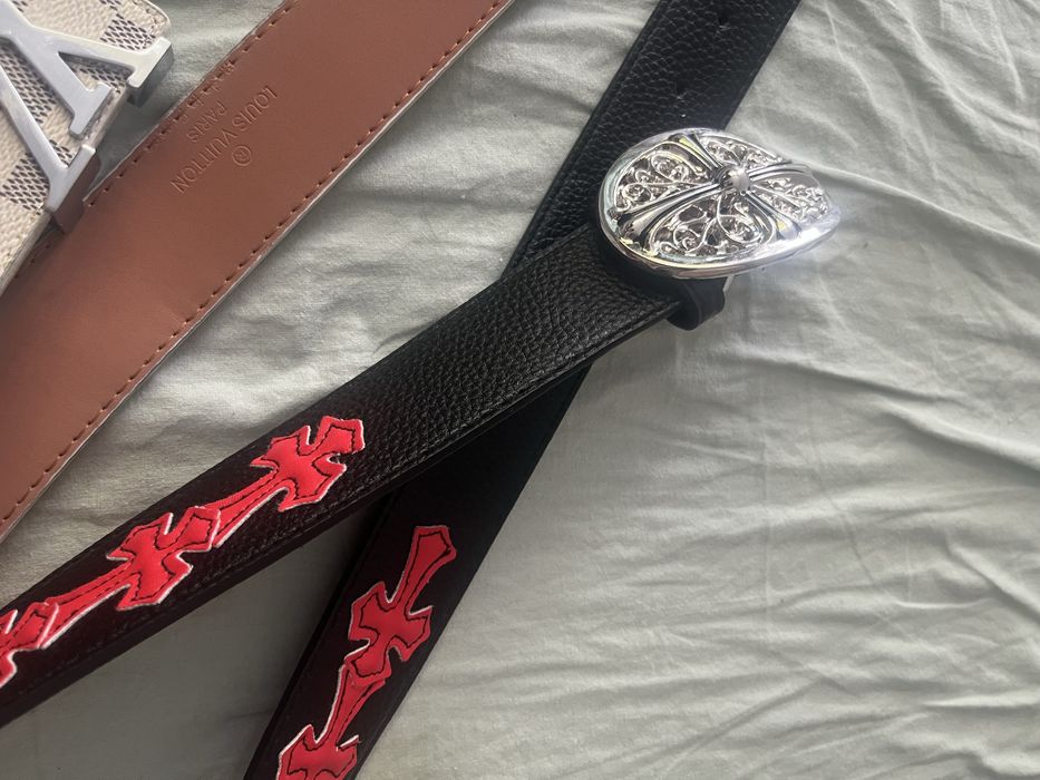 Curele designer (amiri, chrome hearts x rolling stones, Louis Vuitton LV, Chrome hearts