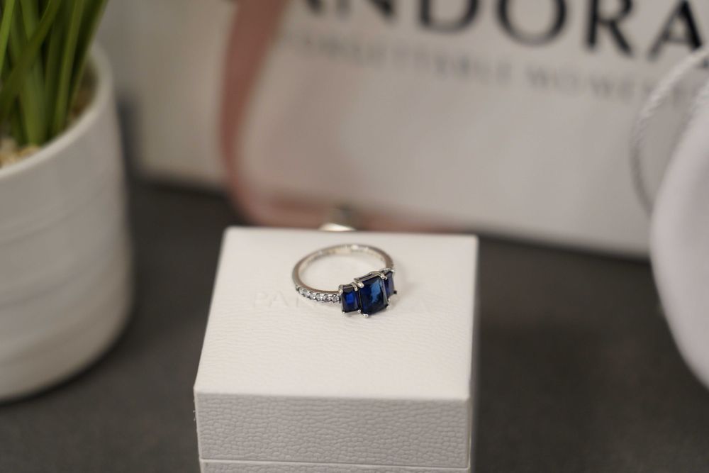 Пръстен Пандора - Сини камъни