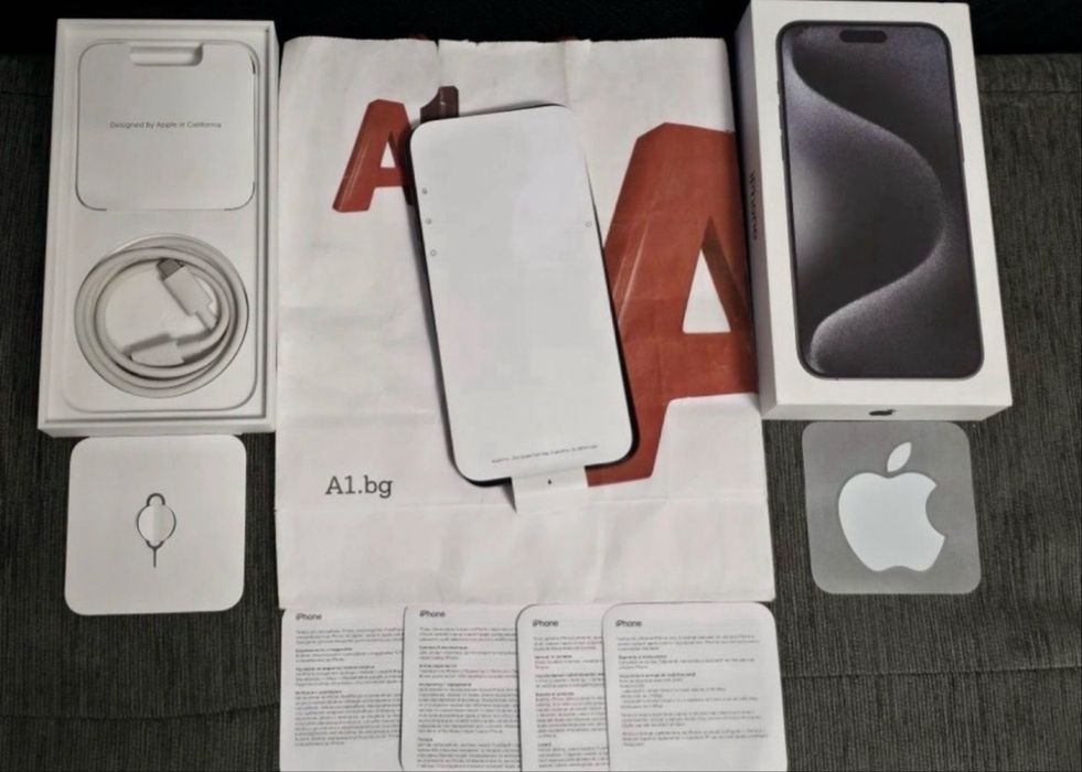 256GB iPhone 15 Pro Max A1 Гаранция 2025г. Black Titanium | Черен