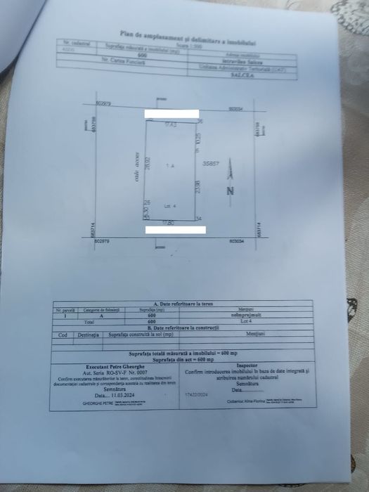 Teren intravilan de vânzare – Salcea, Strada Vișinilor – 6 ari – 19.200 €