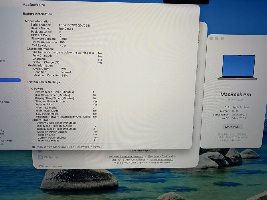 MacBook Pro 16" M1 Max 32GB 1TB