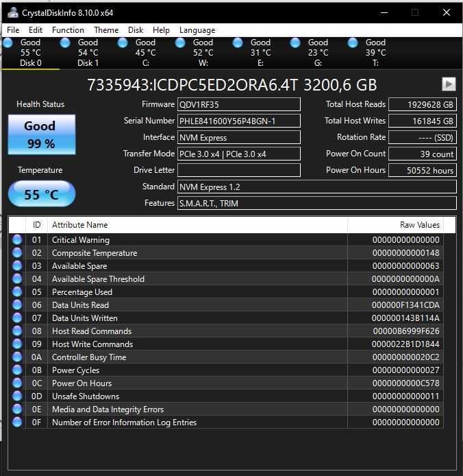 Intel P4608 6.4TB NVMe PCIe SSD Enterprise, Endurance: 35.14PB