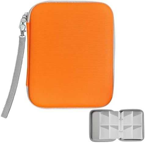 Нов Албум за карти 120 джоба с цип оранжев калъф органайзер Класьор папка