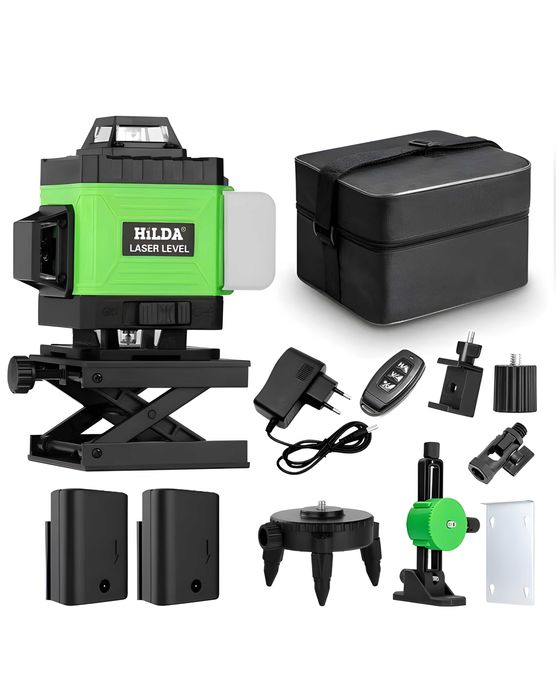 ПРОМОЦИЯ на 3 МОДЕЛА | 4D Лазерен Нивелир HiLDA 360, Самонивелиращ