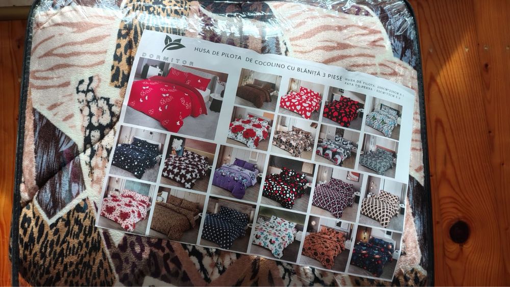 Husa de pilota Cocolino cu Blanita - set 3 piese