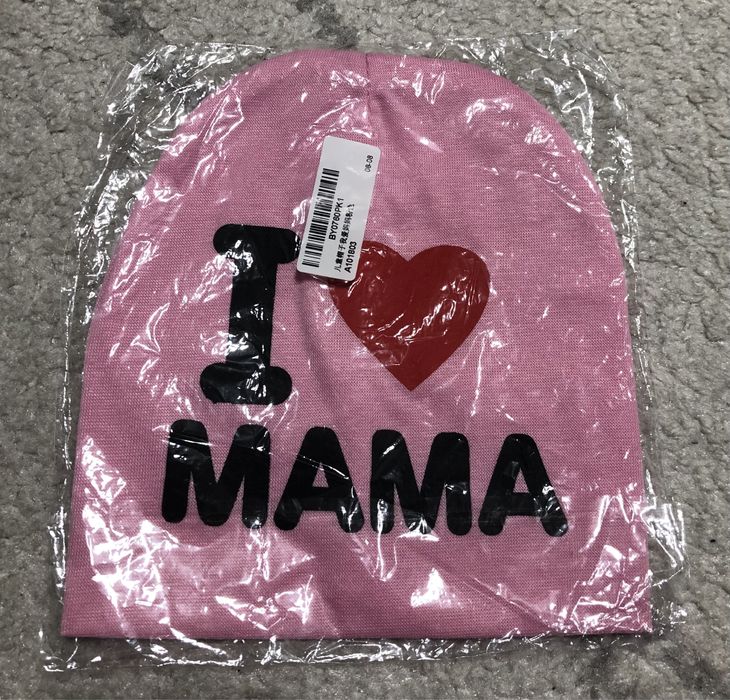 Caciula copii i love mama caciula roz caciulita roz fetite i love mama