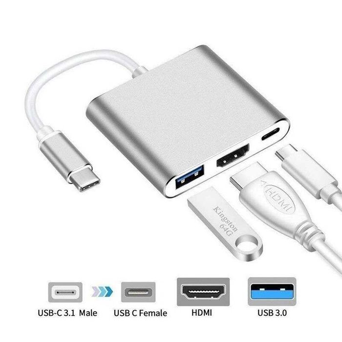 Адаптер Hoco HB14 HUB Type C USB