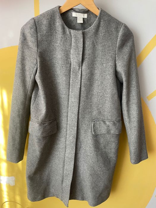 Дамско палто H&M сиво 36