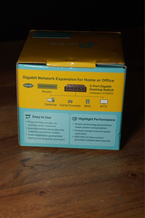 TP-Link LiteWave LS1005G – 5-Port Gigabit Switch – Gigabit Ethernet
