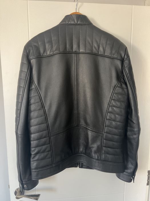 Мъжко кожено черно яке - 100% естествена кожа, М