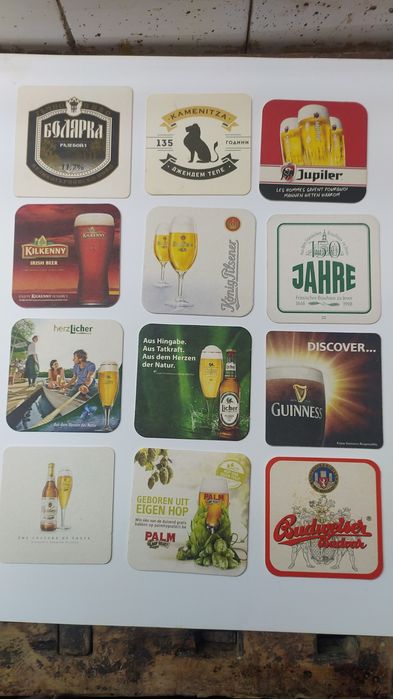 продавам подложки за бира за ценители и колекционери