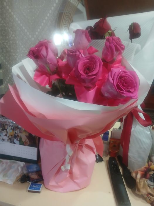 Арзан бағаға гүлдер бар