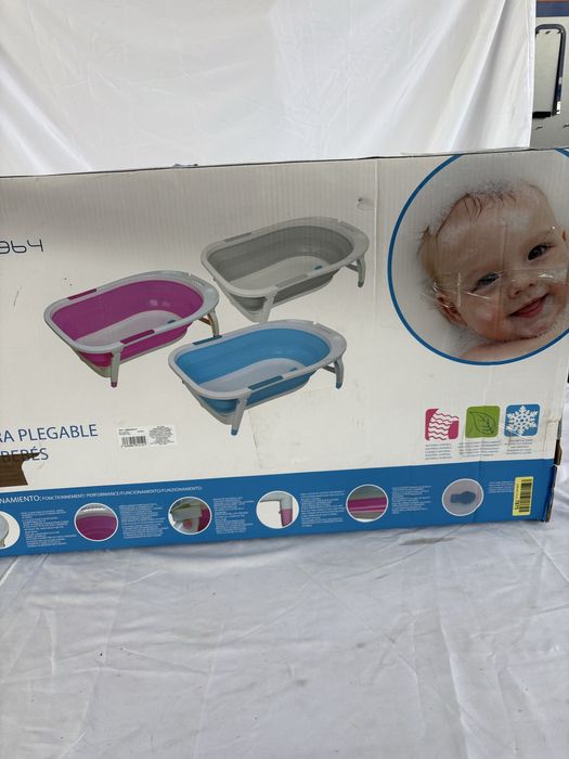 Cadita de baie pliabila pentru bebelusi Interbaby,suporta 30 kg