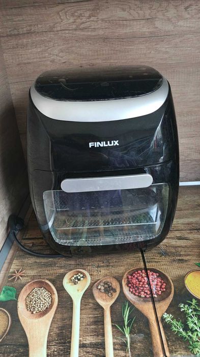 Фурна с горещ въздух 8в1 Finlux FAO-1120FX, 2000W, 11 литра, Черен
