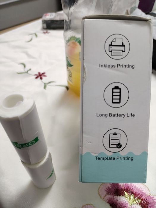 Imprimanta termica portabila, Mini Sticker Printer, Bluetooth,