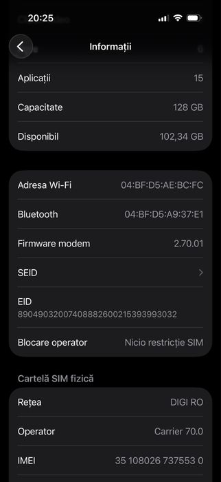 Iphone 16 pro 128 gb
