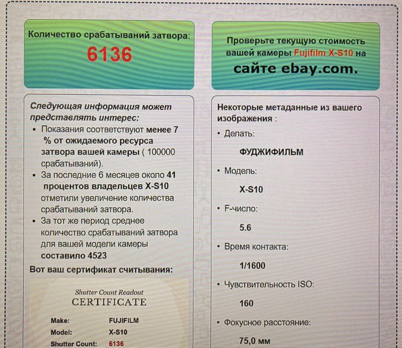 Fujifilm x-s10 (body)