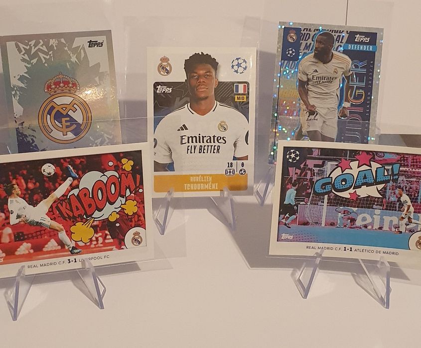 Lot Real Madrid Topps UCL 2024/2025 – 2 Holo + Kaboom – 89 RON