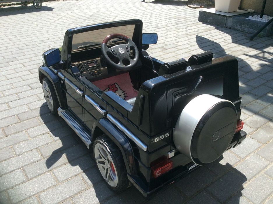 Masinuta electrica MercedesGL telecom comenzi volanUSB muz far led