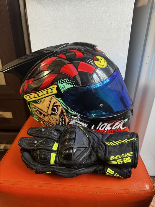 Cască Mt Joker+manuși moto