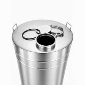 Butoi INOX 350 L cu capac clamp si garnitura, cadou robinet din INOX Garantie NOU Livrare rapida
