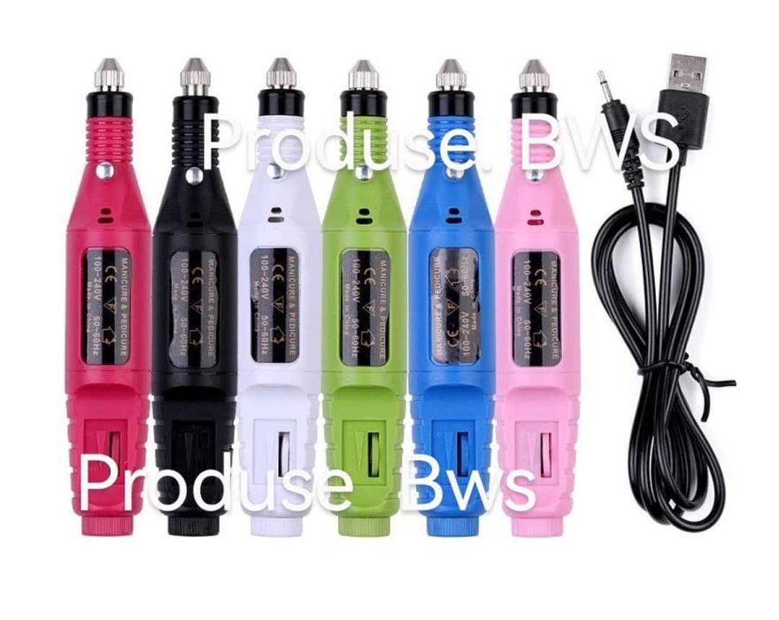 +cadou-Kit PANDUR unghii false gel uv-set manichiura,Freza pila