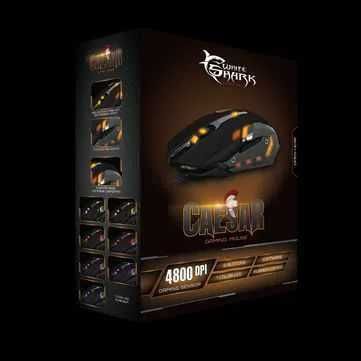 Mouse gaming White Shark CAESAR Gm-1604 4600 dpi NOU