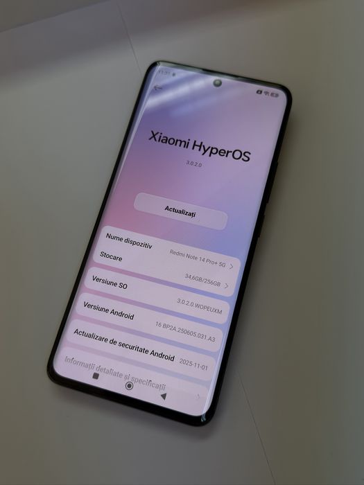 Xioami Redmi Note 14 Pro Plus / 256 GB Memorie / IMPECABIL