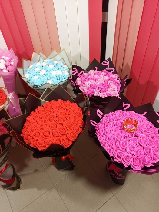 Букет от вечни рози