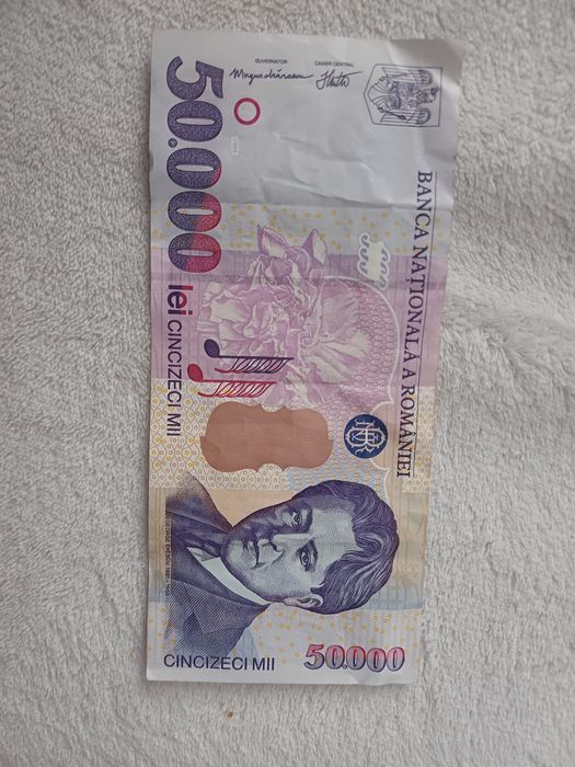 Bacnota veche de 50.000