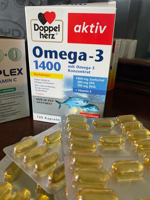 Омега 3 Германия, 1.400 ед., 120 капсул