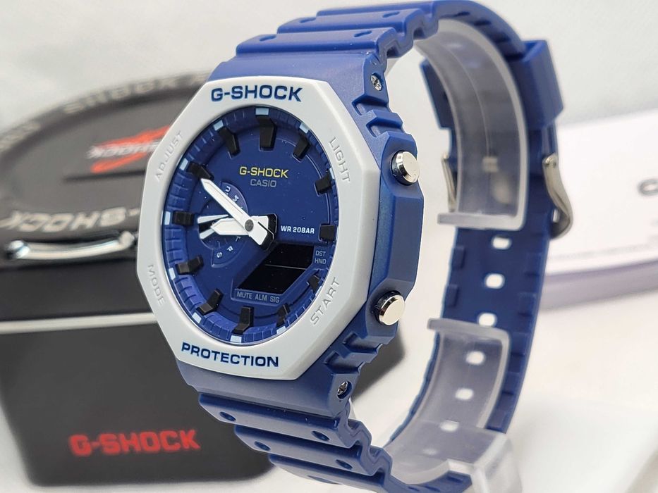 Ceas Sport Casio g shock ga 2110 ET-2AER, BOLD BLUE , Nou,Garantie 2 ani