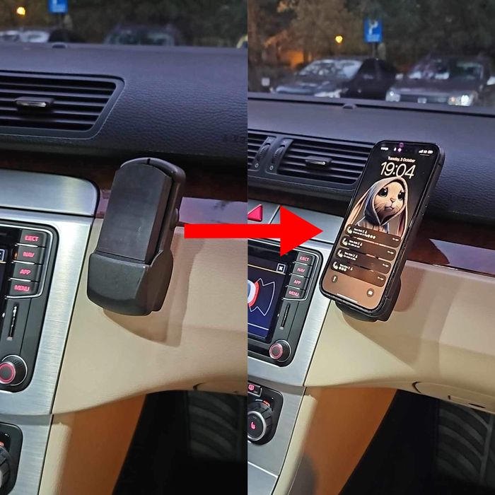 Suport magnetic pentru telefon de pus in carkitul VW