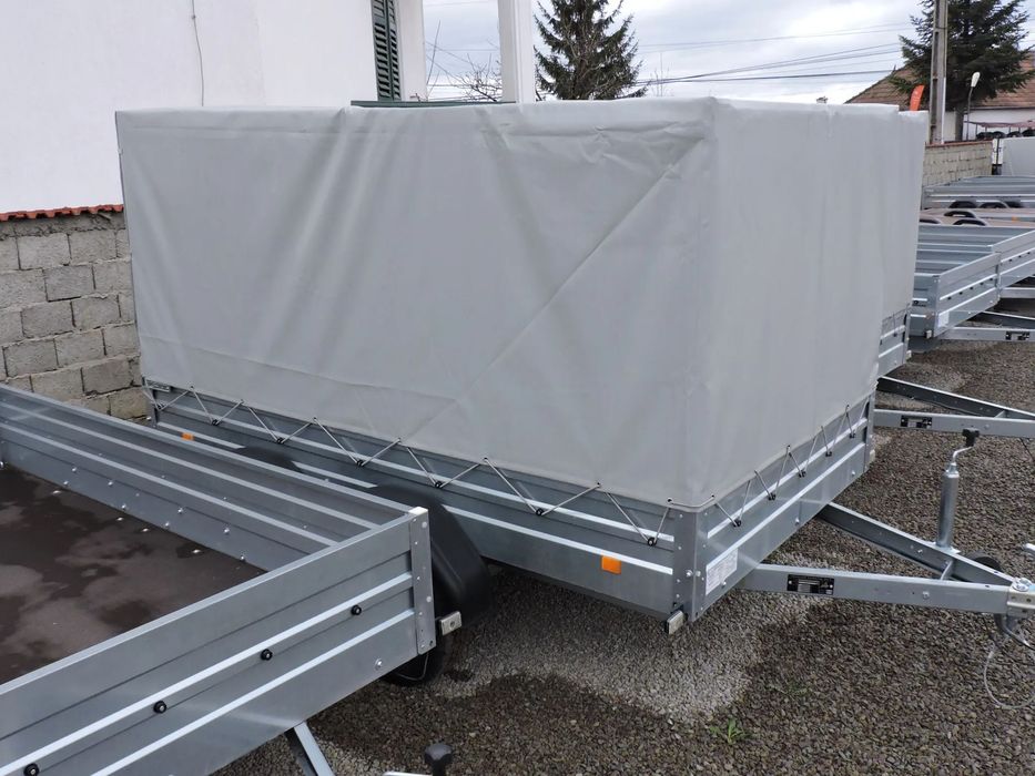 Trailer Europe ALFA, 2 axe ,1 axe , arc de foi, torsiune , sistem franare Remorci  simple si cu franare, grautate maxima intre750-2700 kg