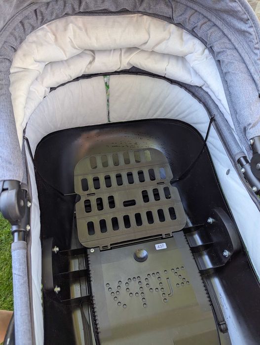 Бебешка количка Buba Solo 3в1 зелена/сива, 558