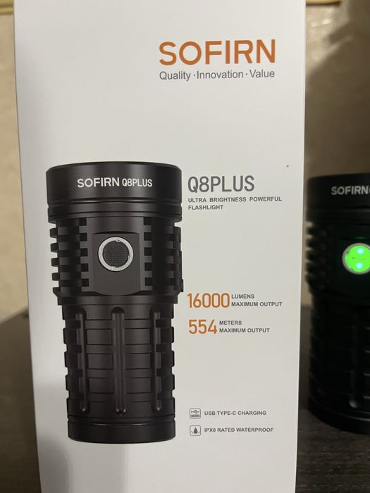Супер яркий фонарь Sofirn Q8 Plus